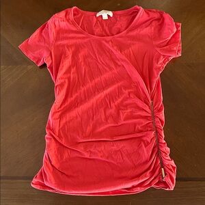 Michael Kors Coral Short Sleeve Top